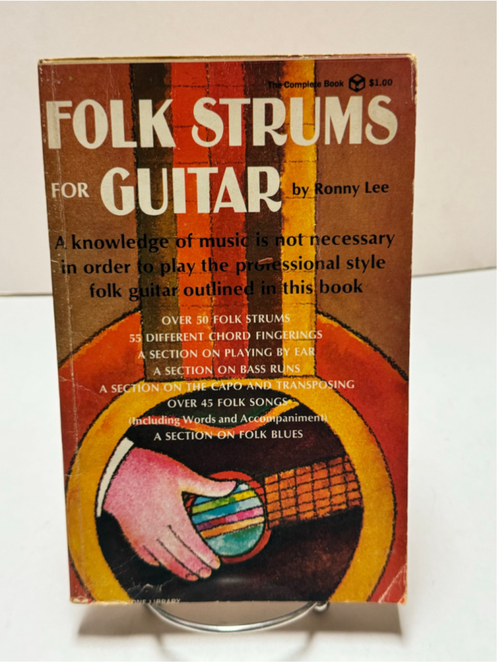 Vintage Folk Strums for Guitar by Ronny Lee Music Book 1969 Paperback